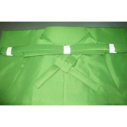 拾11294 化繊仕舞袴 能楽狂言仕舞用 若竹色のお召調 紐下100cm К 家庭洗濯OK 限定入荷