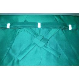 拾11290 化繊仕舞袴 能楽狂言仕舞用 浅葱色のお召調 紐下100cm К 家庭洗濯OK 限定入荷