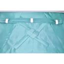 拾11289 化繊仕舞袴 能楽狂言仕舞用 水浅葱のお召調 紐下100cm К 家庭洗濯OK 限定入荷