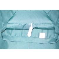 拾11289 化繊仕舞袴 能楽狂言仕舞用 水浅葱のお召調 紐下100cm К 家庭洗濯OK 限定入荷