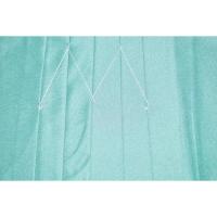 拾11289 化繊仕舞袴 能楽狂言仕舞用 水浅葱のお召調 紐下100cm К 家庭洗濯OK 限定入荷