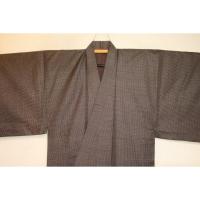 拾10965【新企画・男の弓道用高級着物】本絹泥大島紬 裄73丈140К 袴丈・袖丈・袖付けを調整し