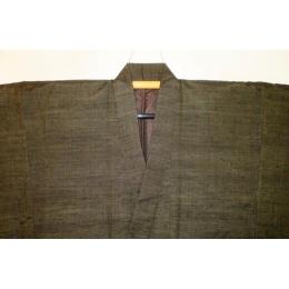 拾10061【新企画・男の弓道用高級着物】本絹信州松本山繭紬 裄72丈142К袖丈・袖付けを調整しま