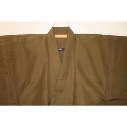 拾10028【新企画・男の弓道用高級着物】 本絹西陣織お召紬 裄72丈118К袴丈・袖丈・袖付けを調