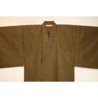 拾10028【新企画・男の弓道用高級着物】 本絹西陣織お召紬 裄72丈118К袴丈・袖丈・袖付けを調