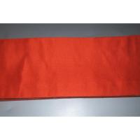 弐11330RM 男角帯 本絹西陣織 К朱色地金襴・亀甲市松に十六枚菊の図 新品 豪華な織 金属糸使