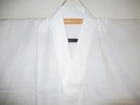 綿白地に白の襟 綿100%の希少な半襦袢 襟芯入りの堅牢仕立て 3サイズ