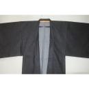 【選べる3サイズ】綿帆布 男羽織 M〜LLサイズ Кチャコールグレーのバイヤス織 新品 帆布の生地を