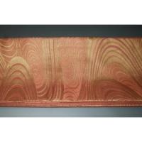 弐11382RM 男角帯 本絹西陣織練貫 К錆び朱色箔引き 観世水文様 極上品 別誂え