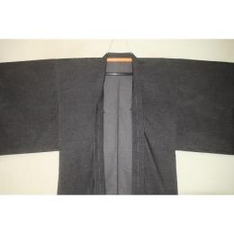 弐11395RM 帆布・綿ビロード 男着羽織 裄74丈95К鉄紺玉虫色 新品 別珍織