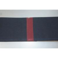 弐11396RM 男角帯 本絹西陣織平お召К 三色使いのプロベラ飛行機のワンポイント 全通洒落帯