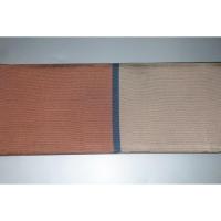 弐11396RM 男角帯 本絹西陣織平お召К 三色使いのプロベラ飛行機のワンポイント 全通洒落帯