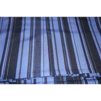 化繊行灯袴 紐下93・95 К黒と青紫と金の矢鱈縞 おしゃれ行灯袴 着物男子の嗜みに如何でしょうか