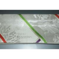 弐11411RM 男角帯 本絹西陣織銀欄К本絹銀糸使用の銀地銀欄に鶴吉祥文様 別誂え