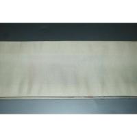 弐11411RM 男角帯 本絹西陣織銀欄К本絹銀糸使用の銀地銀欄に鶴吉祥文様 別誂え