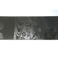 弐11424RM 男角帯 本絹西陣織К黒繻子 落花流水 新品 上仕立て 10cm幅仕立て 昇段祝いに