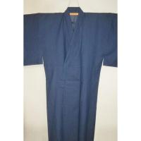 【選べる3サイズ】綿デニム帆布 男着物単衣 Кインディゴ色 新品 春に着たい