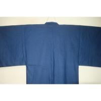 【選べる3サイズ】綿デニム帆布 男羽織 К淡いインディゴ色 新品 春の外出に羽織の二枚重ねなどおすす