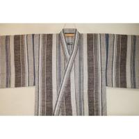 弐11520RM 遠州綿紅梅 男の高級浴衣着物単衣 裄69丈145Кハイライン・空中庭園の世界「摩天