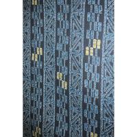 弐11524RM 遠州木綿紅梅 男着物単衣浴衣 裄71丈147К青藍の二重ロウケツ染調 新品 大人柄