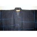 弐11526RM 遠州木綿防染 男着物単衣浴衣 裄72丈145К墨色地に南十字星 新品 色男好み