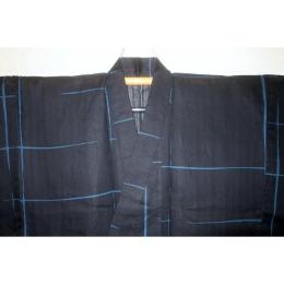 弐11526RM 遠州木綿防染 男着物単衣浴衣 裄72丈145К墨色地に南十字星 新品 色男好み