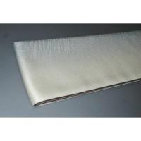 弐11529RM 男角帯 本絹丹後縮緬角帯К 縮緬地の灰色と滅紫(けしむらさき)の流し染め文様 両面