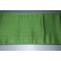 弐11530RM 男角帯 本絹西陣織練貫К抹茶色地 裂取り古典文様 別誂え