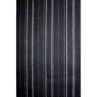 弐11531RM 綿麻近江上布 男着物単衣浴衣 裄70丈148К黒地のスジ縞飛白 新品