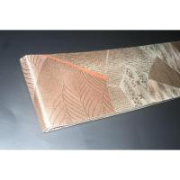 弐11533RM 男角帯 本絹西陣織練貫К燻し銀桜地 裂取り古典文様 新品 本絹銀糸使用 別誂え