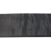 弐11534RM 男角帯 本絹西陣織К黒繻子 新品別誂 火焔叢雲 新品 上仕立て 別誂え