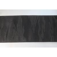 弐11534RM 男角帯 本絹西陣織К黒繻子 新品別誂 火焔叢雲 新品 上仕立て 別誂え