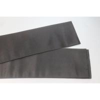 弐11534RM 男角帯 本絹西陣織К黒繻子 新品別誂 火焔叢雲 新品 上仕立て 別誂え