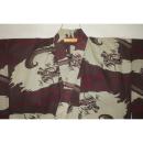 弐11557RM 遠州木綿 男着物単衣浴衣 裄69丈143К防染 灰茶に臙脂濃淡の風雲急に龍 新品