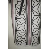 弐11558RM 遠州綿紅梅紬 男の高級浴衣着物単衣 裄69丈145К白地大柄 組木麻の葉縞 新品上