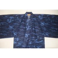 弐11571RM 遠州綿紅梅 男の高級浴衣着物単衣 裄70丈145К幻の世界「蛍狩り〜水辺」 新品