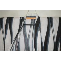 弐11572RM 遠州綿紅梅 男の高級浴衣着物単衣 裄70丈146Кハイライン・空中庭園の世界「真鶴