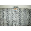 弐11573RM 遠州木綿紅梅 男着物単衣浴衣 裄72丈142К象牙色の二重ロウケツ染調 新品 大人