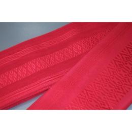 弐11045RM 男角帯 本絹紗絽西陣織К新品別誂え 紗の透かし織 新仕様 新品 深紅の博多献上