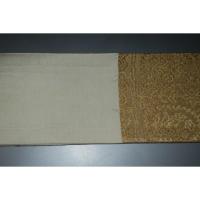 弐11180RM 男角帯 本絹西陣織練貫К 金糸緞子と忍び返し古代壁画文様 別誂え