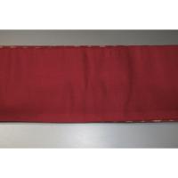 弐11191RM 男角帯 本絹西陣織練貫 К緋色地に花角・花十字文様 極上新品 別誂え