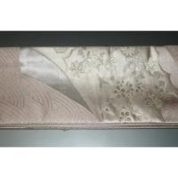 弐11248RM 男角帯 本絹西陣織練貫К藤銀色地 裂取り古典文様 本絹銀糸使用 新品別誂え