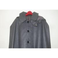 弐11291 ハンターマントКチャコールグレーツイード カシミヤ100% 大判仕立て 新品お仕立て上