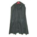 弐11292 ハンターマントКブラック無地 カシミヤ100% 大判仕立て 新品お仕立て上がり