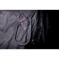 弐11292 ハンターマントКブラック無地 カシミヤ100% 大判仕立て 新品お仕立て上がり