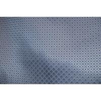 拾11278RM シルク化繊丹後縮緬綸子調 男着物袷 裄71丈148К青灰銀ネズ色地の四ツ目絞り織文