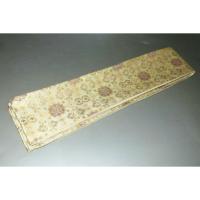 弐11283RM 男角帯 シルク化繊西陣織К灰沈金に吉祥オリエント文様 全通 新品別誂え