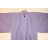 弐9731RM 化繊平絽 男着物単衣 裄70丈147К藤紫色の無地 新品仕立て上がり