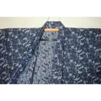 【選べる3サイズ】綿帆布 男着物 M〜LLサイズ К青灰濃淡・雪雲吹雪・迷彩 新品 帆布の生地を使っ