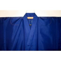 弐9755RM 化繊平絽 男着物単衣 裄70丈147К藍瑠璃色の無地 新品仕立て上がり